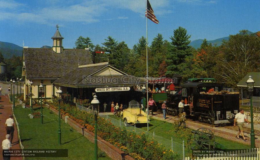 Postcard: White Mt. Central Railroad Station at Clark